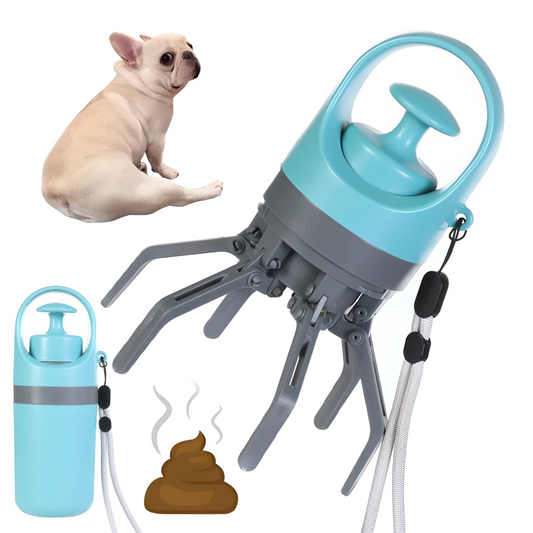 Scooper portátil para cocô de cachorro com dispensador de saco de cocô embutido